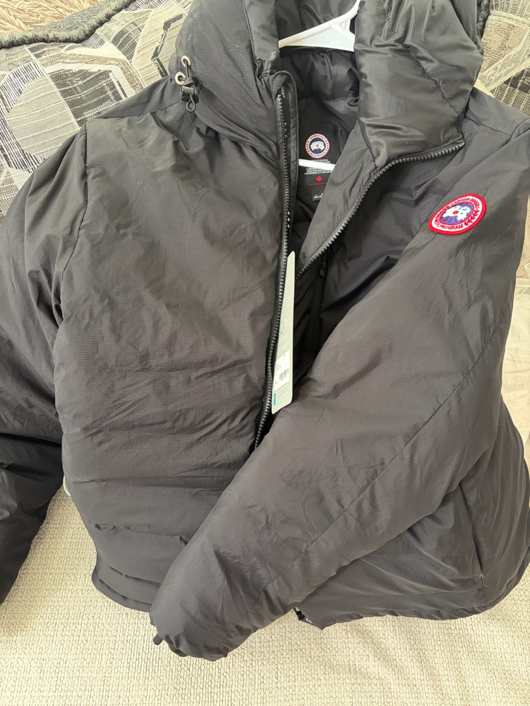 Canada Goose Men's Black Hooded Down Puffer Jacket